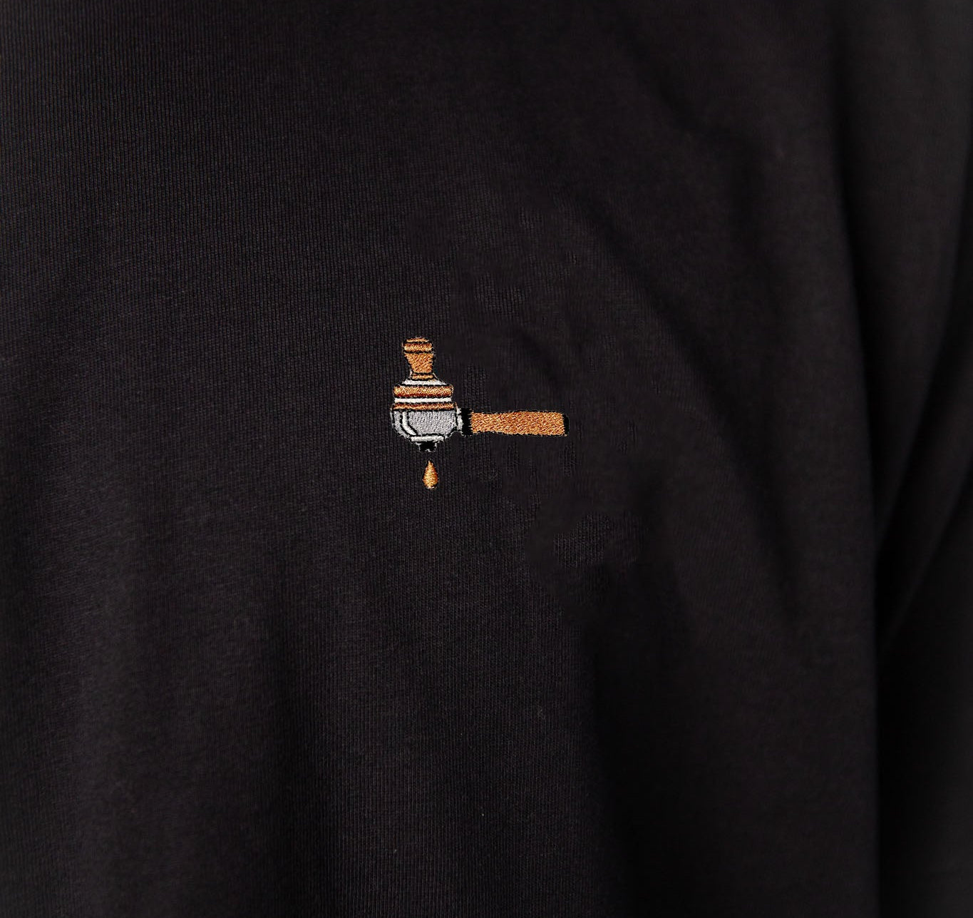 Geborduurd biologisch katoenen T-shirt