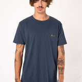Geborduurd biologisch katoenen T-shirt