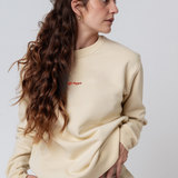 Caffé doppio | Bestickter Bio-Baumwoll Unisex Pullover