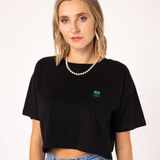 Sushi Maki | Besticktes Bio Baumwoll Cropped T-Shirt