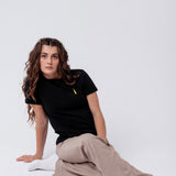 Pallini Limoncello | Besticktes Bio Baumwoll Frauen T-Shirt