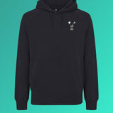 Liquid Coffee Geborduurde Organic Cotton Heren Hoodie
