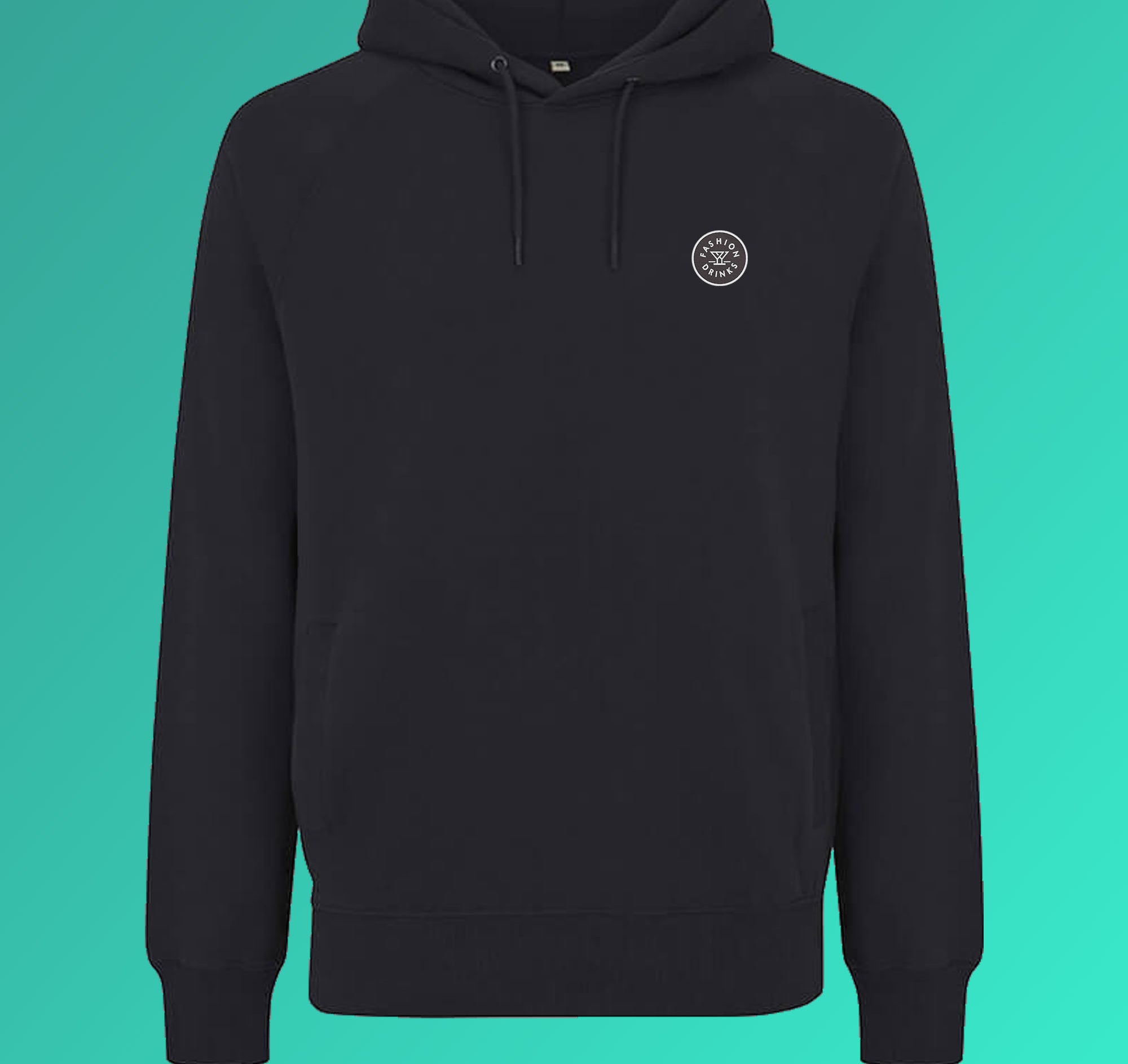 Fashion Drinks | Embroidered Organic Cotton Men's Hoodie