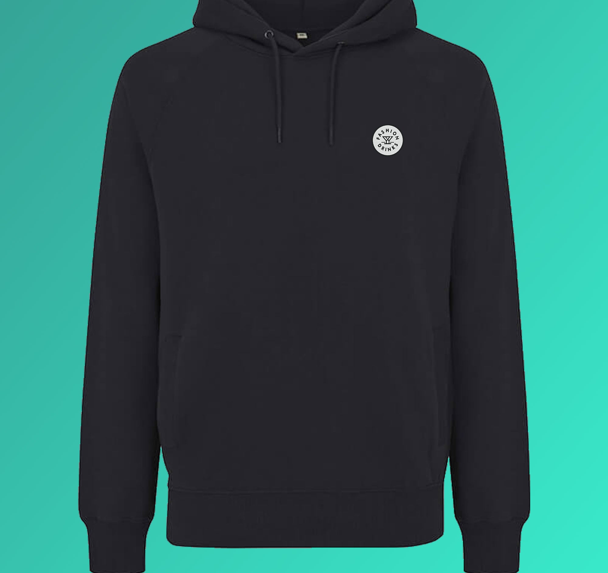 Fashion Drinks | Embroidered Organic Cotton Men's Hoodie