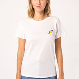 Tornado Geborduurd Organisch Katoenen Damest-shirt