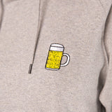 Maßkrug | Geborduurde Organic Cotton Heren Hoodie