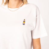 Cola Mix | Besticktes Bio Baumwoll Cropped T-Shirt