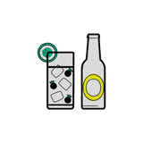Gin Tonic Geborduurde Biologische Katoenen Damestrui