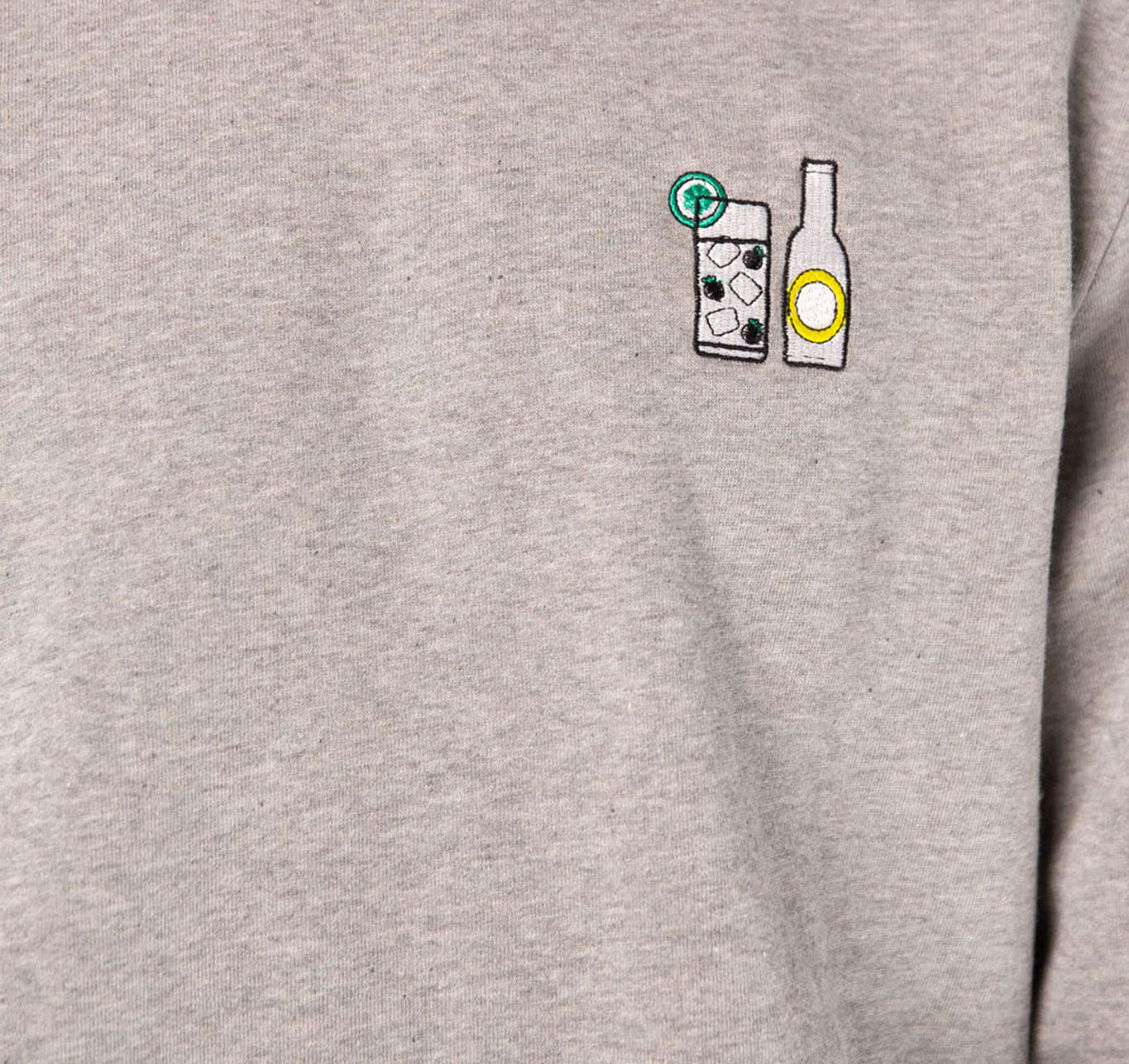 Gin Tonic Geborduurde Biologische Katoenen Damestrui