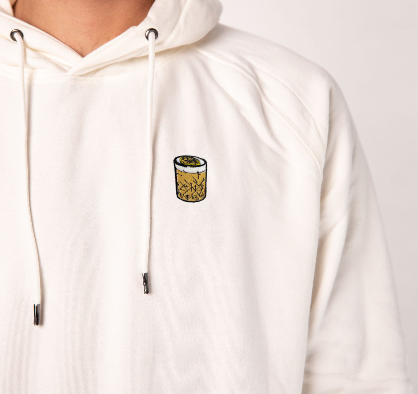 Whisky Sour | geborduurde Organic Cotton Heren Hoodie