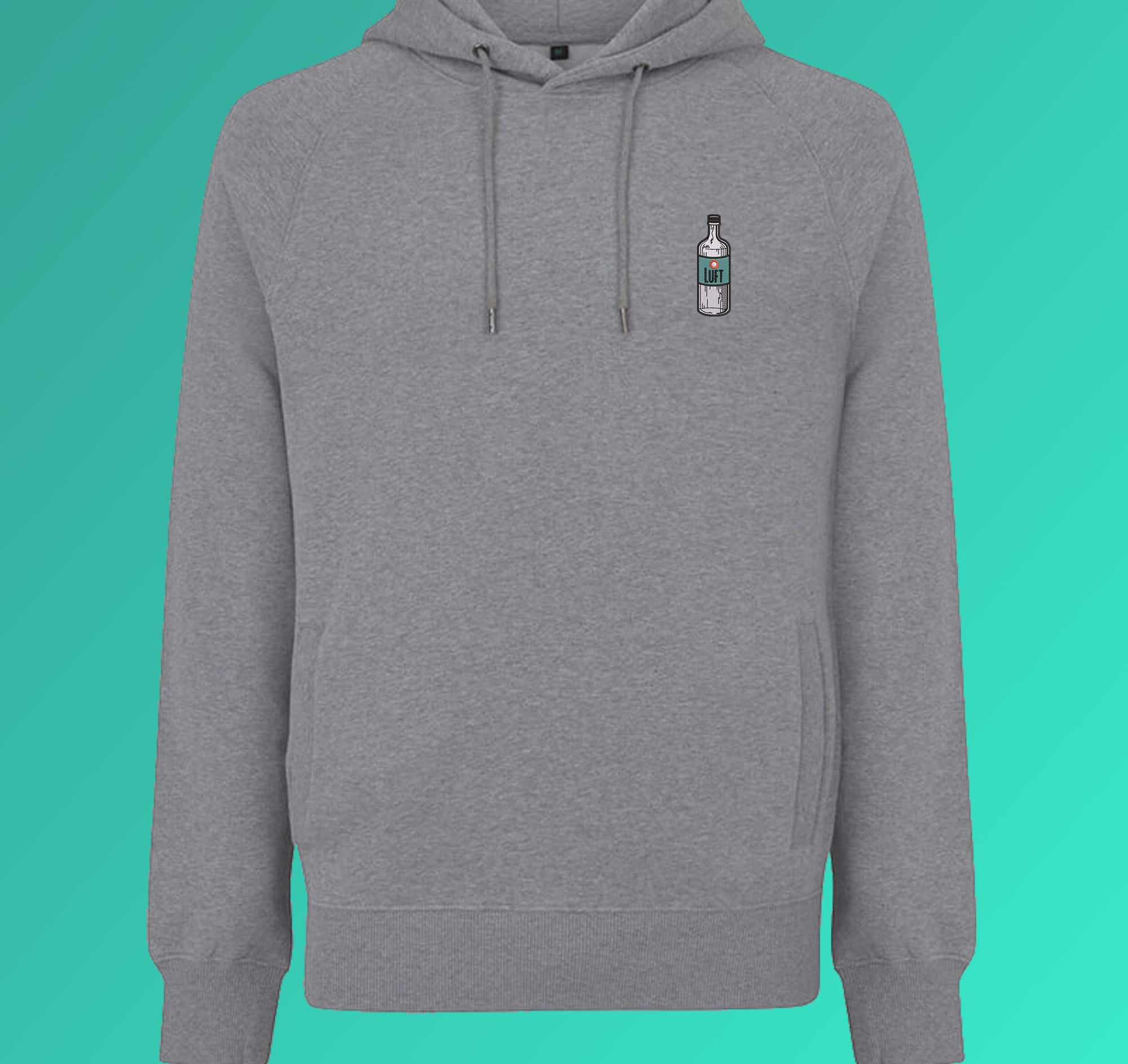 Air | geborduurd organisch katoen Heren Hoodie