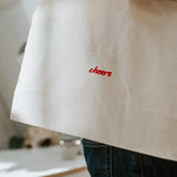 Cheers Collectie | Geborduurde Biologische Katoenen Tas