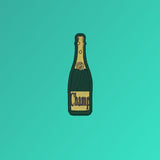 Champagne Geborduurde Biologische Katoenen Tas