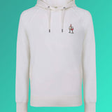 Wijn Duet | Geborduurde Biologisch Katoenen Heren Hoodie