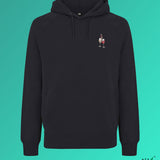 Wijn Duet | Geborduurde Biologisch Katoenen Heren Hoodie